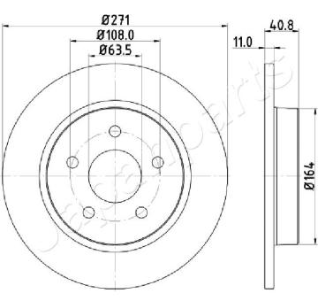 Brzdový kotúč JAPANPARTS DP-0305