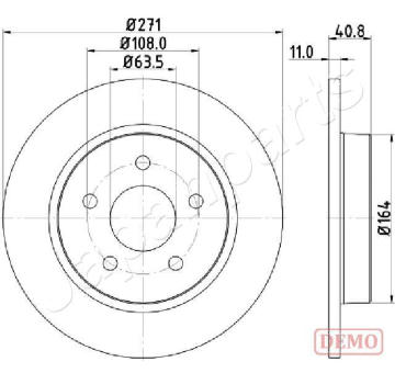 Brzdový kotúč JAPANPARTS DP-0305C