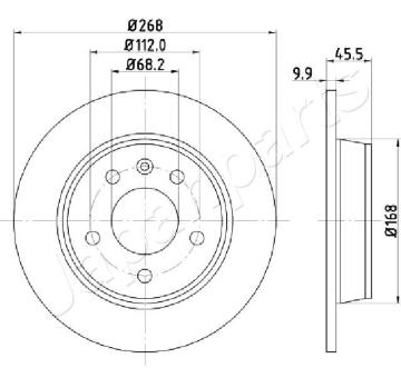 Brzdový kotúč JAPANPARTS DP-0306