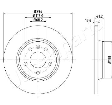 Brzdový kotúč JAPANPARTS DP-0307