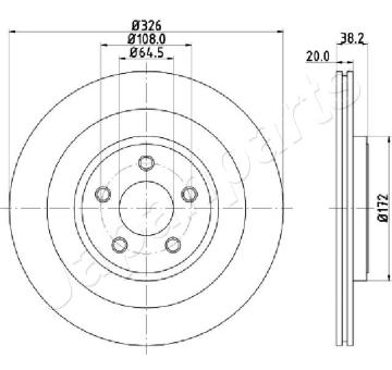 Brzdový kotúč JAPANPARTS DP-0316