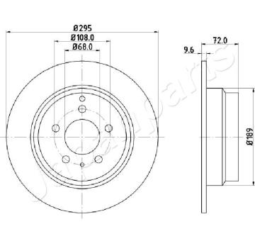 Brzdový kotúč JAPANPARTS DP-0319