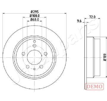 Brzdový kotúč JAPANPARTS DP-0319C