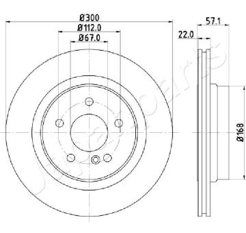 Brzdový kotúč JAPANPARTS DP-0510