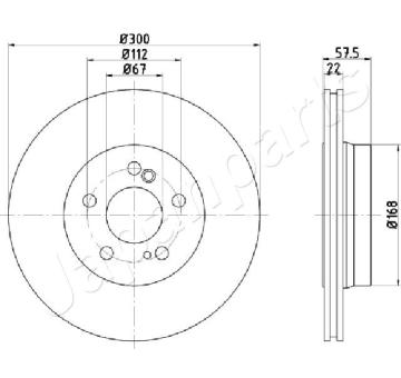 Brzdový kotúč JAPANPARTS DP-0517