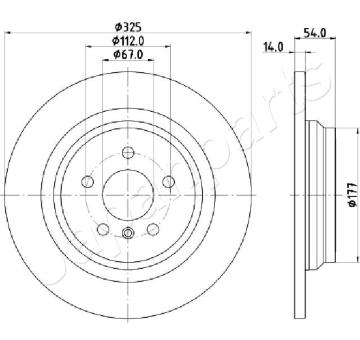 Brzdový kotúč JAPANPARTS DP-0521