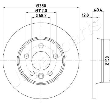 Brzdový kotúč JAPANPARTS DP-0926