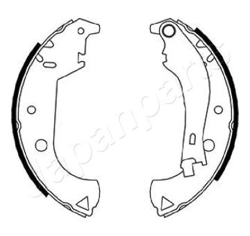 Sada brzdových čeľustí JAPANPARTS GF-0206AF