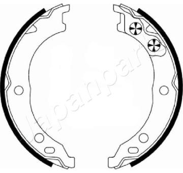 Sada brzdových čeľustí JAPANPARTS GF-0230AF