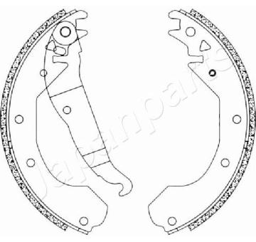 Sada brzdových čeľustí JAPANPARTS GF-0404AF