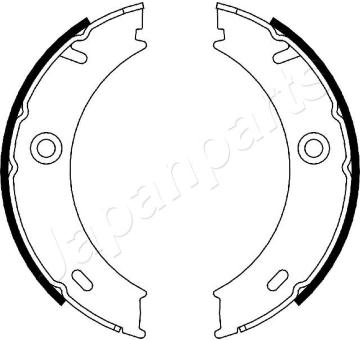 Sada brzdových čeľustí JAPANPARTS GF-0503AF