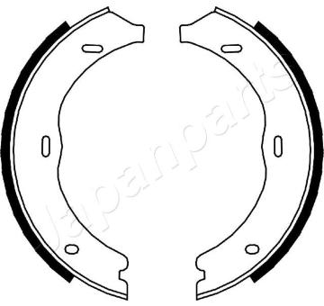 Sada brzdových čeľustí JAPANPARTS GF-0504AF