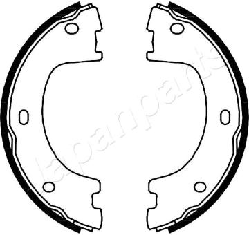 Sada brzdových čeľustí JAPANPARTS GF-0505AF