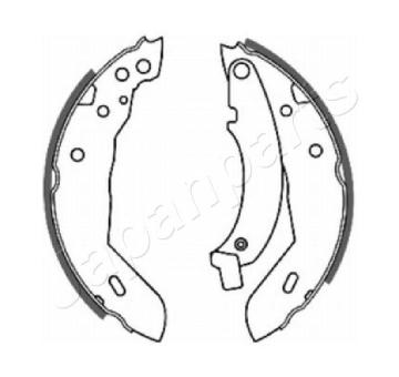 Sada brzdových čeľustí JAPANPARTS GF-0718AF