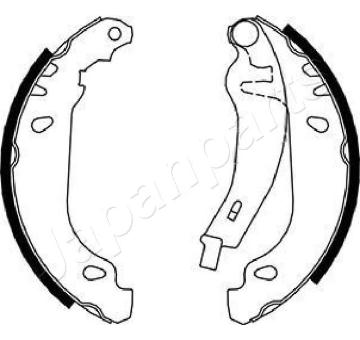 Sada brzdových čeľustí JAPANPARTS GF-0719AF