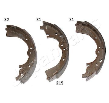 Sada brzdových čelistí JapanParts GF-219AF