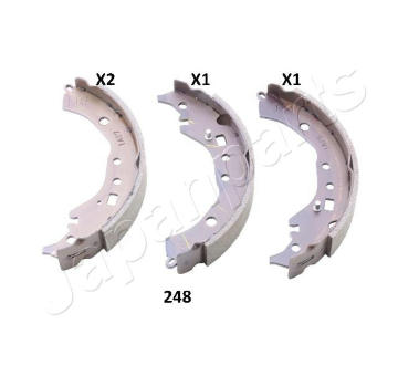 Sada brzdových čeľustí JAPANPARTS GF-248AF