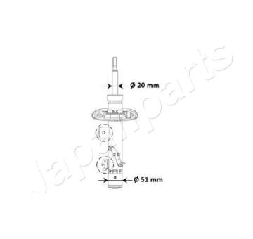 Tlumič pérování JAPANPARTS MM-00974