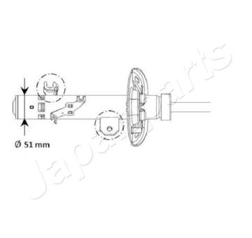 Tlumič pérování JAPANPARTS MM-01130