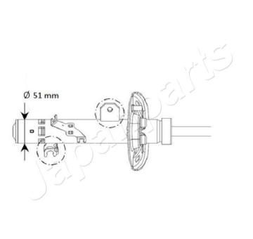 Tlumič pérování JAPANPARTS MM-01131