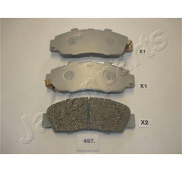 Sada brzdových destiček, kotoučová brzda JAPANPARTS PA-497AF