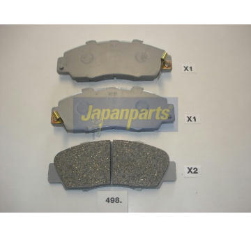 Sada brzdových destiček, kotoučová brzda JAPANPARTS PA-498AF