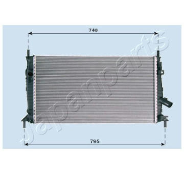 Chladič motora JAPANPARTS RDA053081