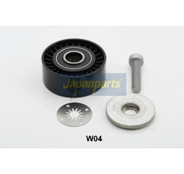 Vratná/vodicí kladka, klínový žebrový řemen JAPANPARTS RP-W04