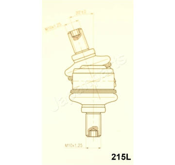 Stabilizátor, podvozek JAPANPARTS SI-215L