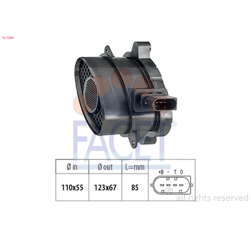 Snímač průtoku vzduchu FACET 10.1005