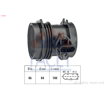 Snímač průtoku vzduchu FACET 10.1064