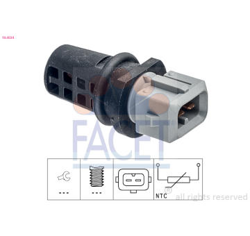 Snímač, teplota nasávaného vzduchu FACET 10.4034