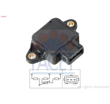 Senzor, poloha škrticí klapky FACET 10.5002