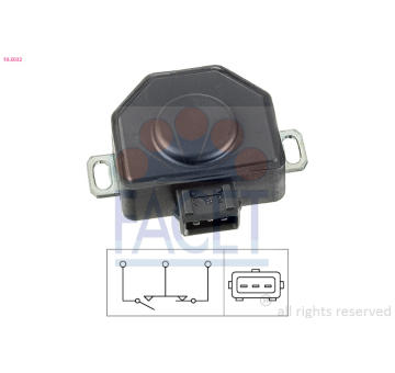 Senzor, poloha škrticí klapky FACET 10.5032