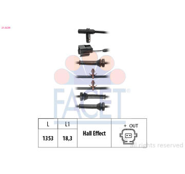 Snímač počtu otáčok kolesa FACET 21.0239