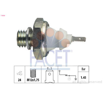 Olejový tlakový spínač FACET 7.0058