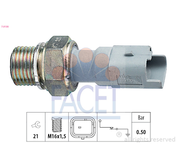 Olejový tlakový spínač FACET 7.0130