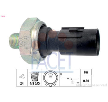 Olejový tlakový spínač FACET 7.0195