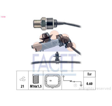 Olejový tlakový spínač FACET 7.0199