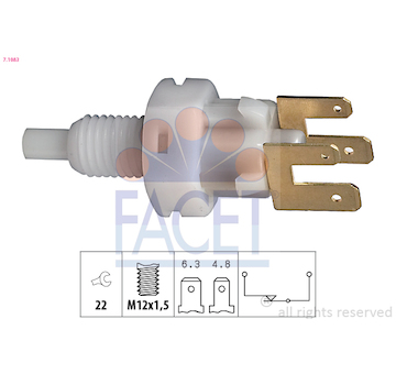 Spinac brzdoveho svetla FACET 7.1083