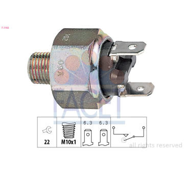 Spinac brzdoveho svetla FACET 7.1102