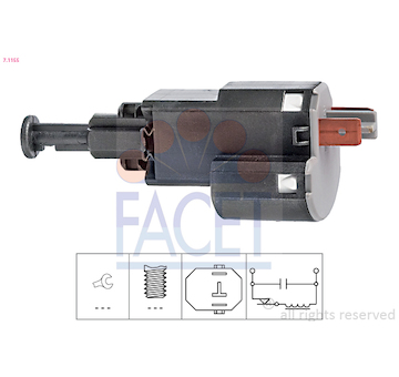 Spinac brzdoveho svetla FACET 7.1155