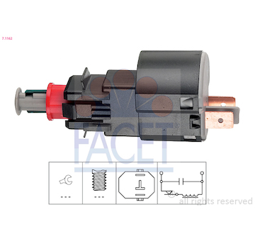 Spinac brzdoveho svetla FACET 7.1162