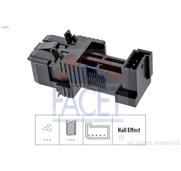 Spínač ovládania bŕzd (riadenie motora) FACET 7.1215