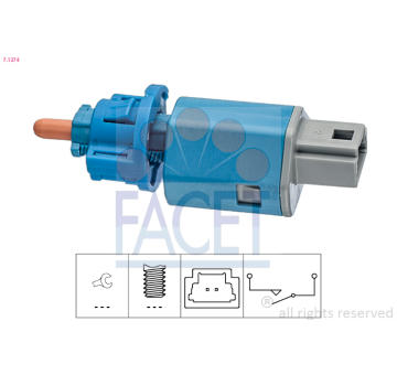 Spínač ovládania spojky (pre riadenie motora) FACET 7.1274