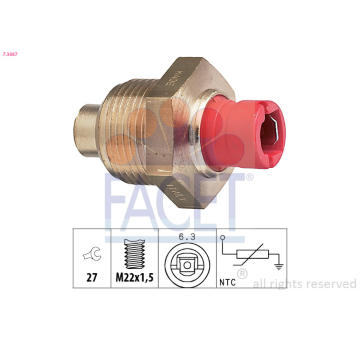 Snímač, teplota chladiva FACET 7.3087