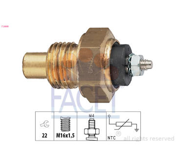 Snímač, teplota oleje FACET 7.3099