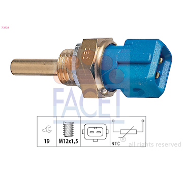 Snímač, teplota chladiva FACET 7.3128