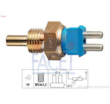 Snímač, teplota chladiva FACET 7.3139