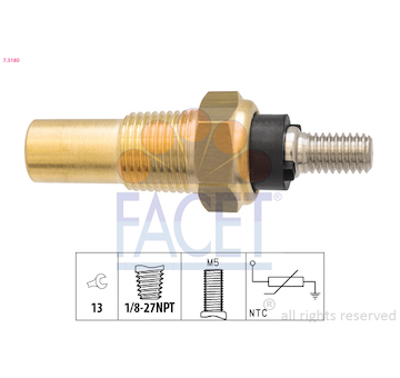 Snímač, teplota chladiva FACET 7.3180